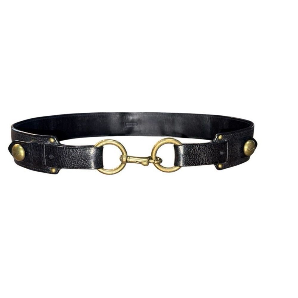 Coach Dog Leash Belt Black Small